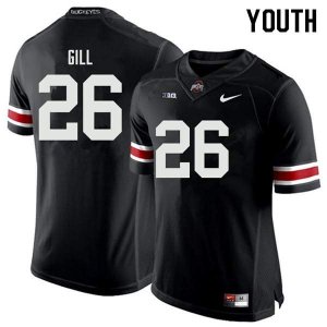 Youth Ohio State Buckeyes #26 Jaelen Gill Black Nike NCAA College Football Jersey Designated DAR0644RT